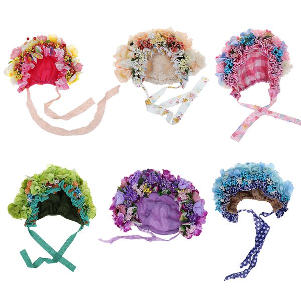 

newborn baby pgraphy props hat flowers colorful florals bonnet fotografia accessories studio shooting p props, Yellow