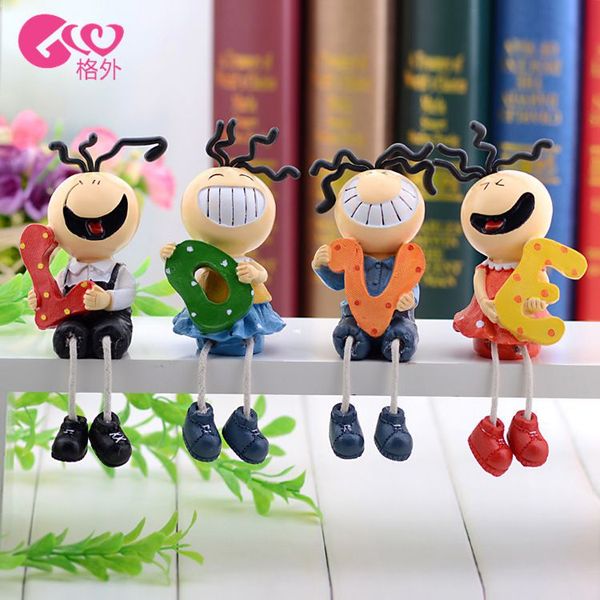 

cute cartoon love sanmao hanging feet doll promotional gifts resin crafts home decoration children's doll toys kindergarten gifts