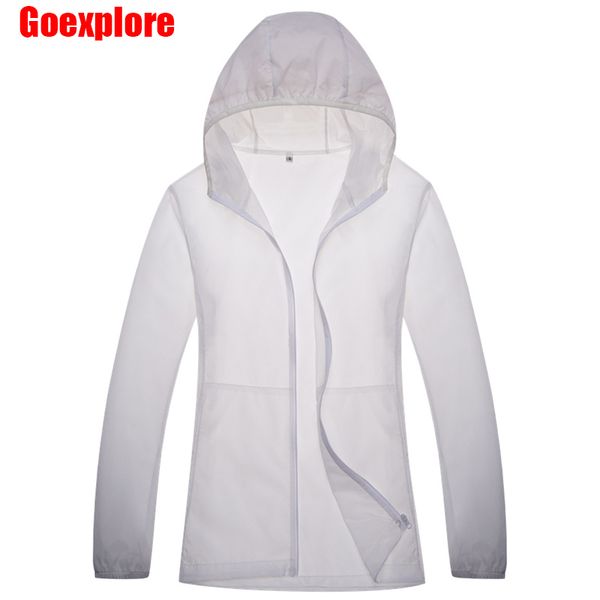 

new summer men women sun protection outdoor thin jacket windbreaker waterproof lightweight quick-dry hiking jackets, Blue;black