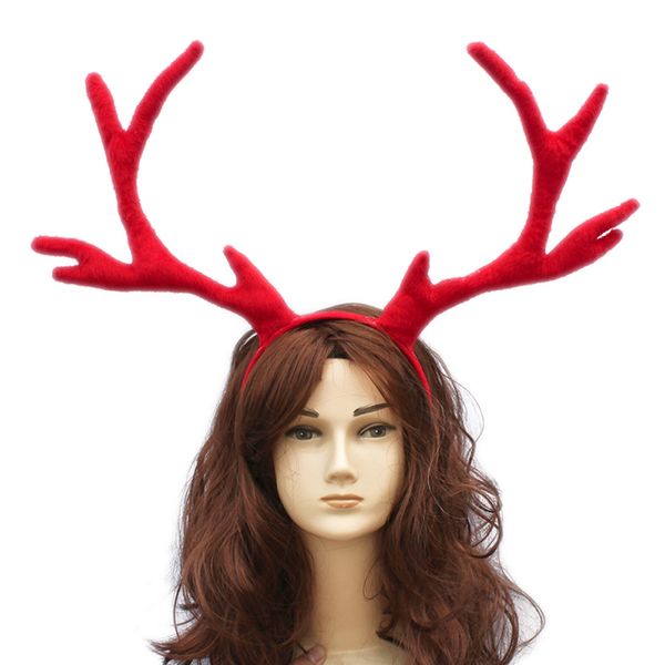

large elk antlers headband headwear hair hoop headwear for halloween cosplay christmas party costumes p prop decoration