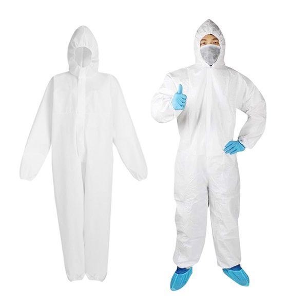 

coverall men women working suit anti dust and droplet protective clothing suit reuseable protective coverall dhl ship 06