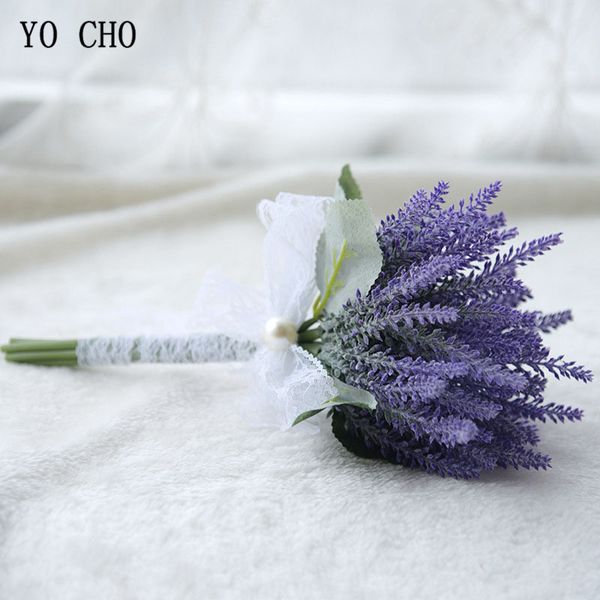 

yo cho bridal bouquet artificial lavender wedding bouquet for bridesmaids wedding flowers bridal marriage accessories