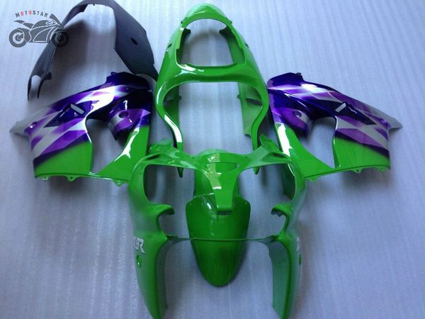 Carénage chinois de rechange pour Kawasaki ZX9R 2000 2001 Ninja ZX-9R 2000 2001 ZX 9R vert violet course sur route carénages de moto kits de carrosserie