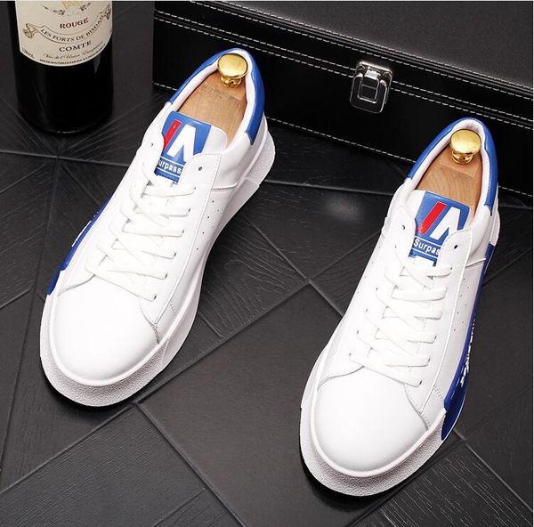 European Station Men S White Shoes Tide Men S Hair Stylist Casual