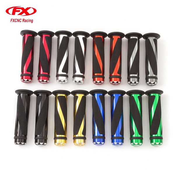

7/8" 22mm rubber aluminum motorcycle cnc handle grips handle bar handlebar set racing for rc8/r 1290 990 690 duke superduke