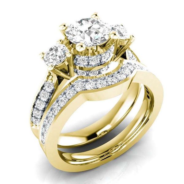 

леди элегантное замороженные вне кольца модельера ювелирных изделий предложения кольца свадьбы подарки верхнего качества оптового, Golden;silver