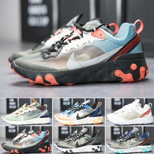

fashio off brand men platform women canvas shoes mens athletic trainers white casual sneakers undercover air react element casual