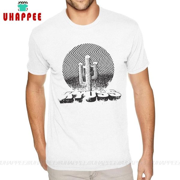 

сшитое kyuss desert rock рубашки мужчины 3xl с короткими рукавами полный хлопок белый o шеи тройники рубашки, White;black