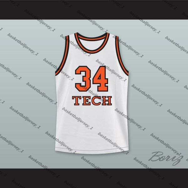 

jesus shuttlesworth 34 tech u home basketball jersey he got game-1, Black