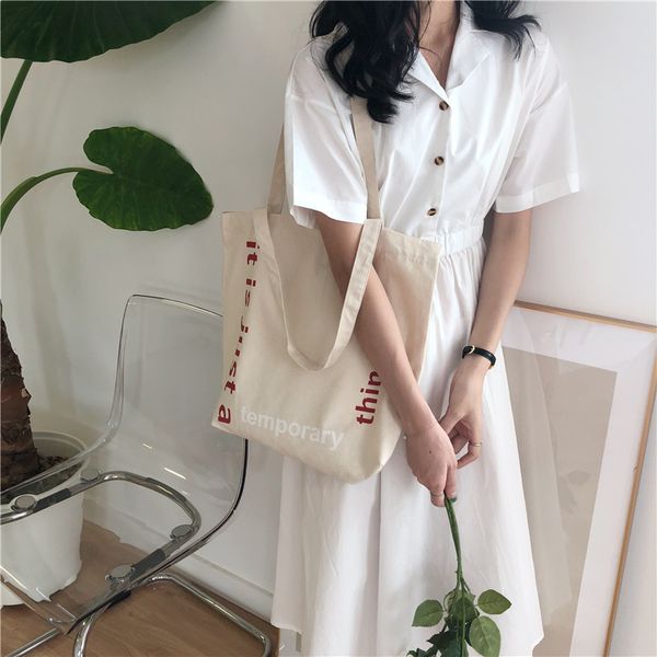 

raged sheep eco reusable shopping bags fabric grocery packing recyclable bag large capacity canvas ladies one shoulder tote bags