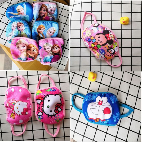 

children face mask mascarilla cotton pm2.5 cartoon facial masks 3 layers anti mask for boy girl 20pcs