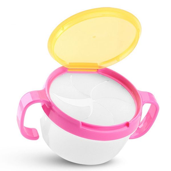 

baby kids toddler double handle snack cup jar bowl spill-proof biscuits container box