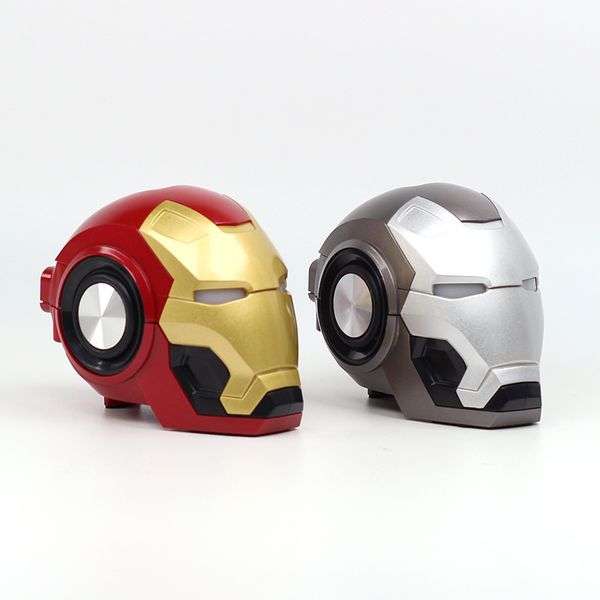 

iron man bluetooth speaker & radio wireless bluetooth v4.2 speakers with music mp3 with fm radio support tf card for phone pc