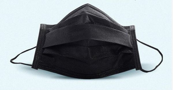 

dustproof adultren's famask cartoon 4 layer party black ply mask earloop non woven fabric shipp