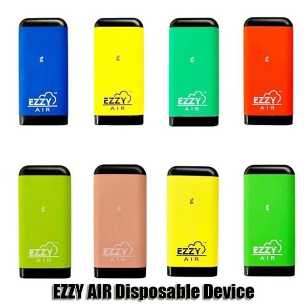 Ezzy AIR Одноразовая Vape Device Kit Pod 450mAh Аккумулятор 2,7 мл Картридж Испаритель Vape Пустой Pen 500 пуфы VS POP Bar Glow Posh Evape