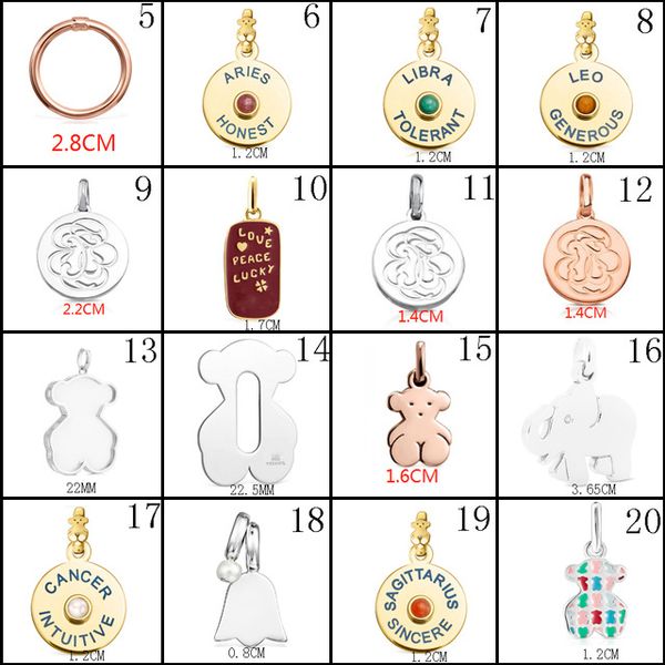 

2020 100% 925 еѬебѬнй медвед подвека леганне велиѬне издели вокого кае, Silver
