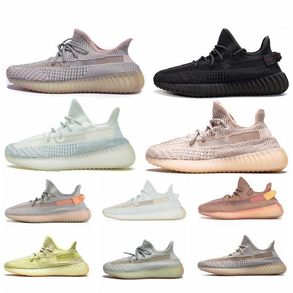 

new mens trainers designer shoes kanye west static casual shoe cinder desert sage earth tail light womens mens trainers mens shoes size 13, Black