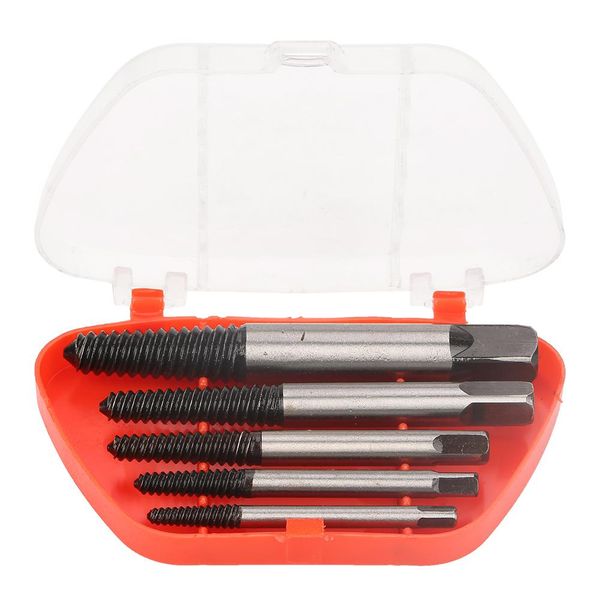 

5pcs chrome vanadium steel damaged bolt screw extractor remover for pipe thread correction