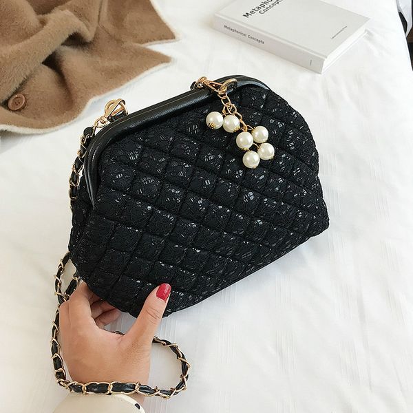 

ladies bag chain small bag lace shell retro small shoulder messenger tide women's crossbody bags sac a main femme