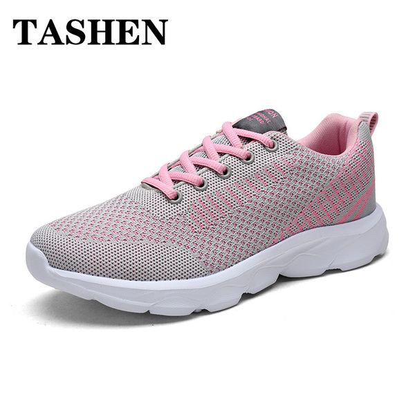 

2019 fashion ultra light sneakers for women breathable mesh sport shoes women soft sole training shoes zapatillas mujer