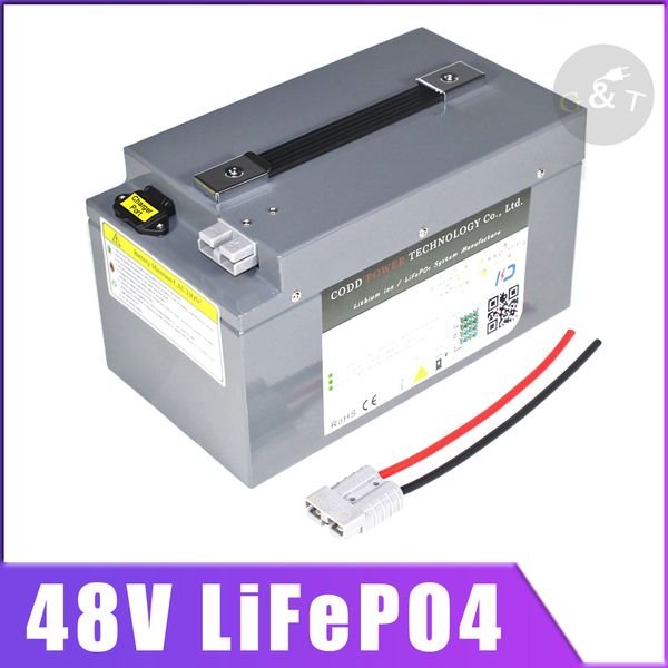 

48v 20ah lifepo4 48v 40ah lifepo4 battery with bms for 1000w 3000w 4000w scooter bike golf cart solar energy + charger