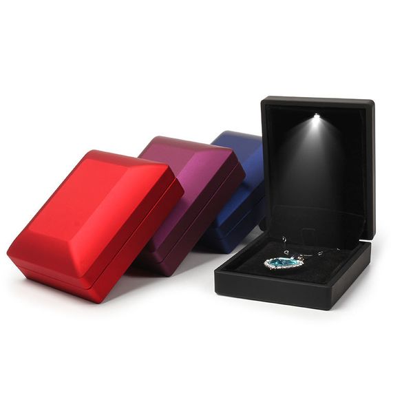 

new design high-grade rose ring gift box plastic trendy velvet favor box for jewelry display wedding factory wholesale, Pink;blue