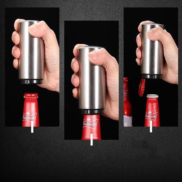 

fashion stainless steel opener tools creative beer bottle openers automatic wine opening kitchen bar tools accessories wy298q