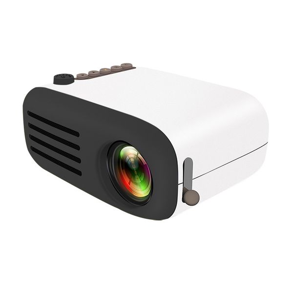 YG200 LED mini projetor portátil 500lm 3.5mm pixel de áudio HDMI USB mini projetor media player crianças educação projetor varejo 2 cores