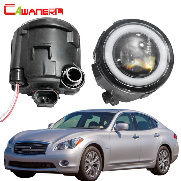 

cawanerl for infiniti q q60 q70 2011 2012 2013 2014 car 30w led fog light angel eye drl daytime running light 12v white 2 pieces