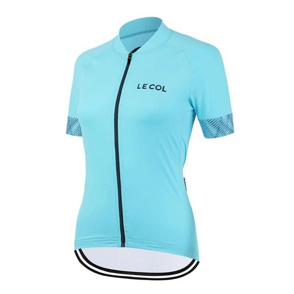 

2020 le col women new cycling jersey short sleeve bike jersey shirt mtb bike cycling summer bicycle clothes ciclismo maillot, Black;red