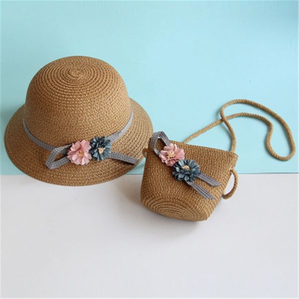 2020 Baby Girl Straw Hat Girl Summer Beach Breathable Straw Hat Baby