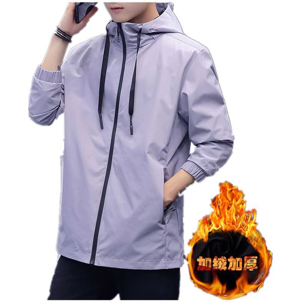 

spring autumn male man even hat self-cultivation teenagers increase down jacket outdoors trekking travel thickening loose coat, Blue;black