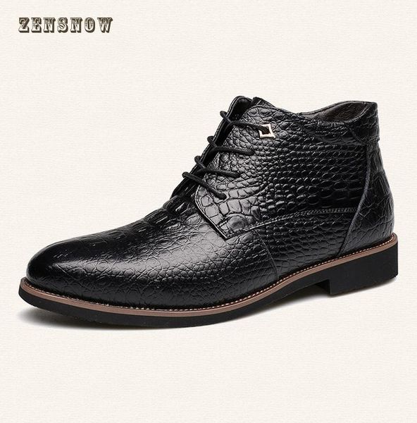 

men's shoes male boots winter new european and american warm snow boots male cotton big code outside 38-46, Black