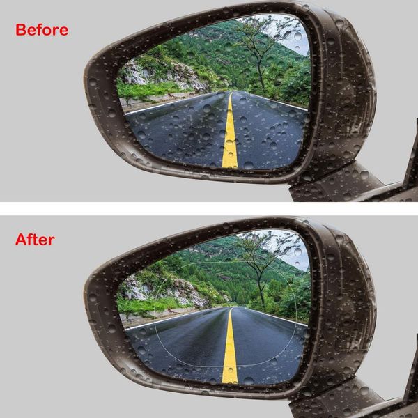 

60pcs 0.12mm anti fog car mirror car rearview mirror protective window clear film film waterproof car sticker