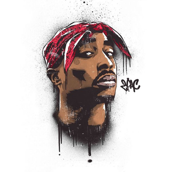 

hot 2Pac Tupac Shakur Decor Art Silk Print Poster 24x24inch