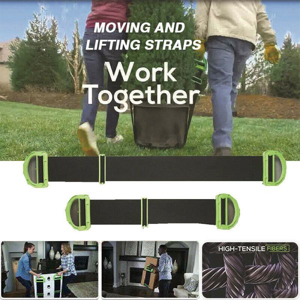 

1pc home furniture moving and lifting strap carry ropes transport belt wrist straps home move convenient tools, Black;white
