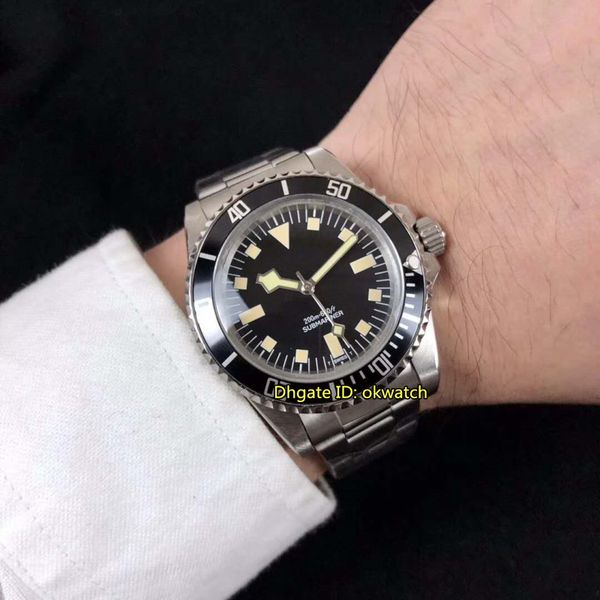 

6 tyle watch vintage nowflake 7016 0 automatic men watch black dial tainle teel bracelet gent watche