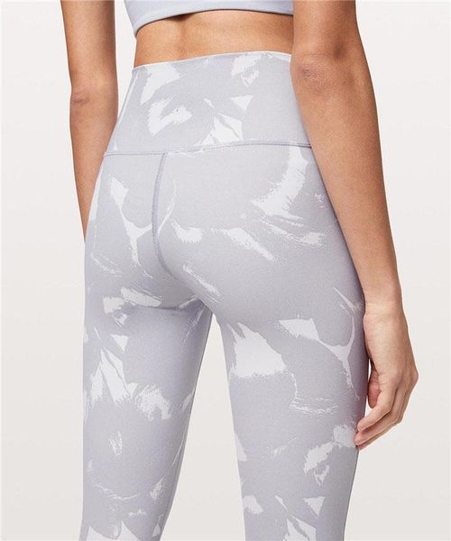 

lu-67 высокая талия женщин йога штаны спорт gym wear леггинсы упругие фитнес lady полный полный колготы тренировки lady спортивная брюки, White;red