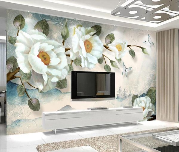 

3d wallpaper flower mural for living room stereo wall murals art wall decor papel de parede designer wallpapers floral