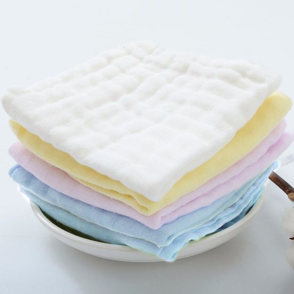 

дети handkerchief шесть слои марли девочка мальчики мягкого многоразовые нагрудники square полотенце 100% хлопок муслин infant лицо wipe тка