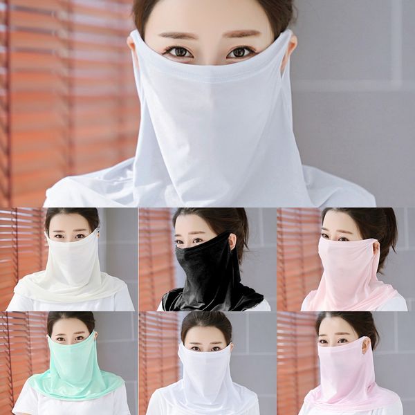 

usrkh mask scarf shawl sunshade designer trump face mask anti uv neck sun protection mask masks riding outdoor protective scarf masks, Black