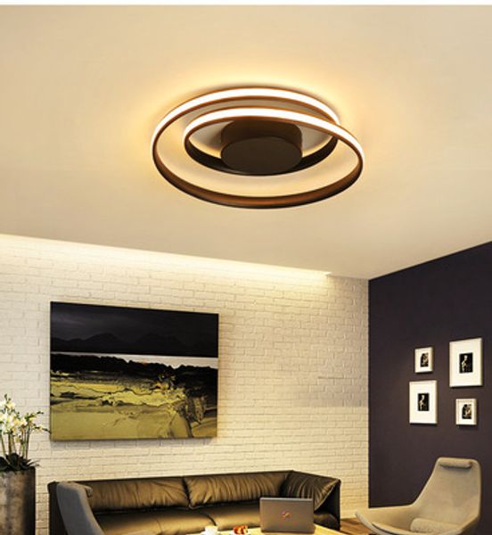 2019 Modern Ceiling Lights Led Lamp For Living Room Bedroom Study Room White Black Color Surface Mounted Ceiling Lamp Deco Ac85 265v From