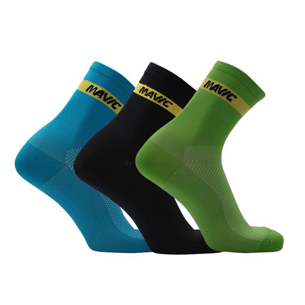 

comfortable cycling socks (3pairs) professional cycling socks running basketball deodorant sweat absorbing, Black;white