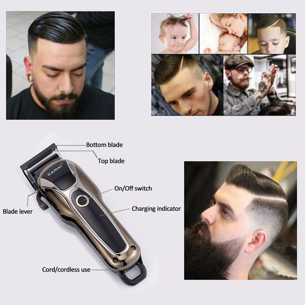 

professional hair clipper rechargeable trimmer for men electric cutter hair cutting machine lcd cordless beard trimmer razor 42d lotry