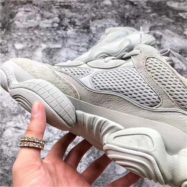 

2018 Аутентичные V1Ye ezy 500 Соли Оригиналы Kanye West Man Женщины Кроссовки Черный Румяна Замша EE7287 Спортивные Кроссовки С Оригинальной Коробке
