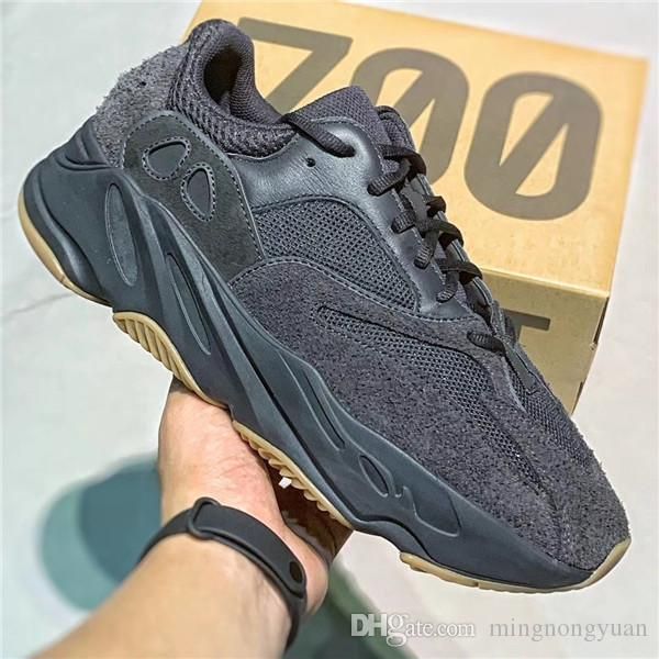 

with box 700 runner 2019 new kanye west mauve wave mens women 700 v2 utiblk sports running sneakers designer shoes