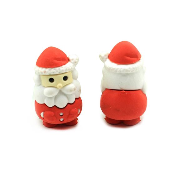 

creative santa claus eraser removable rubber eraser stationery school supplies papelaria kids penil eraser toy gift -252