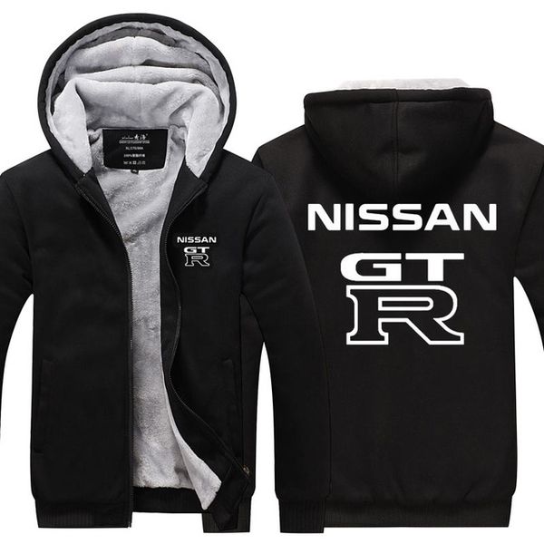 

new fashion casual hooded hoodies for gtr coat zipper men autumn thick loose sweatshirt male thicken coat m
