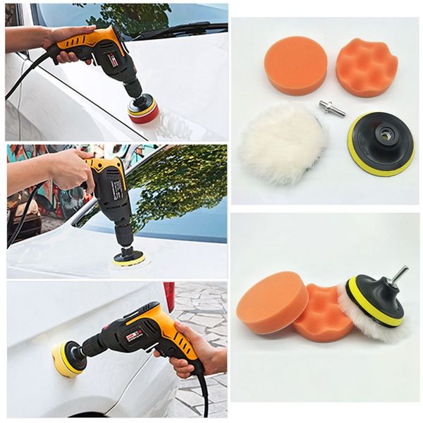 

new car polishing sponge wheel 5-4-inch polishing 5-piece set/ car disc sponge wheel wool pad