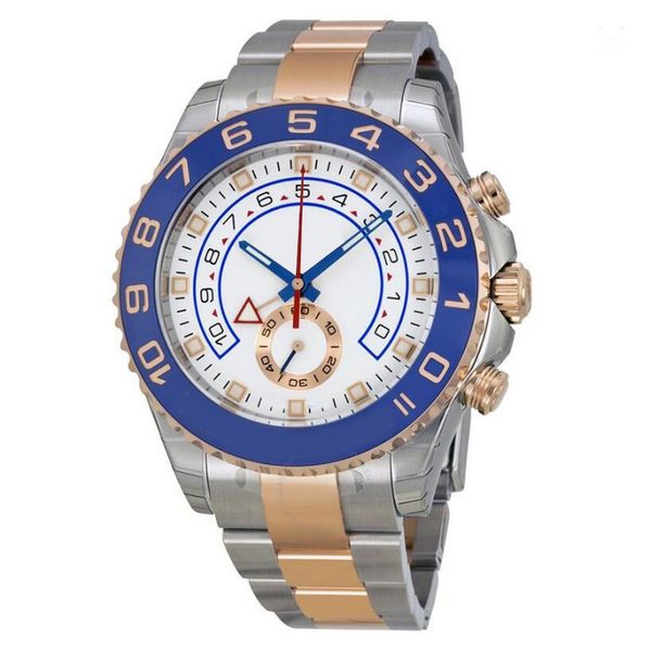 

8 color rolix watch 44mm automatic mechanical men tainle teel watche apphire gla model weeping movement, Slivery;brown